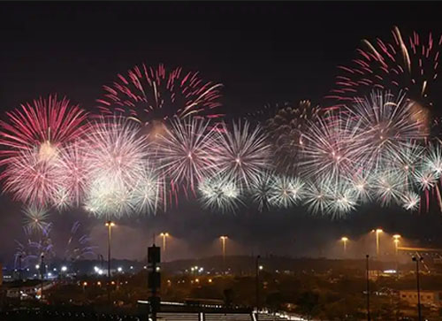 明水县焰火晚会